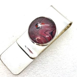 Handmade money clip silver plated